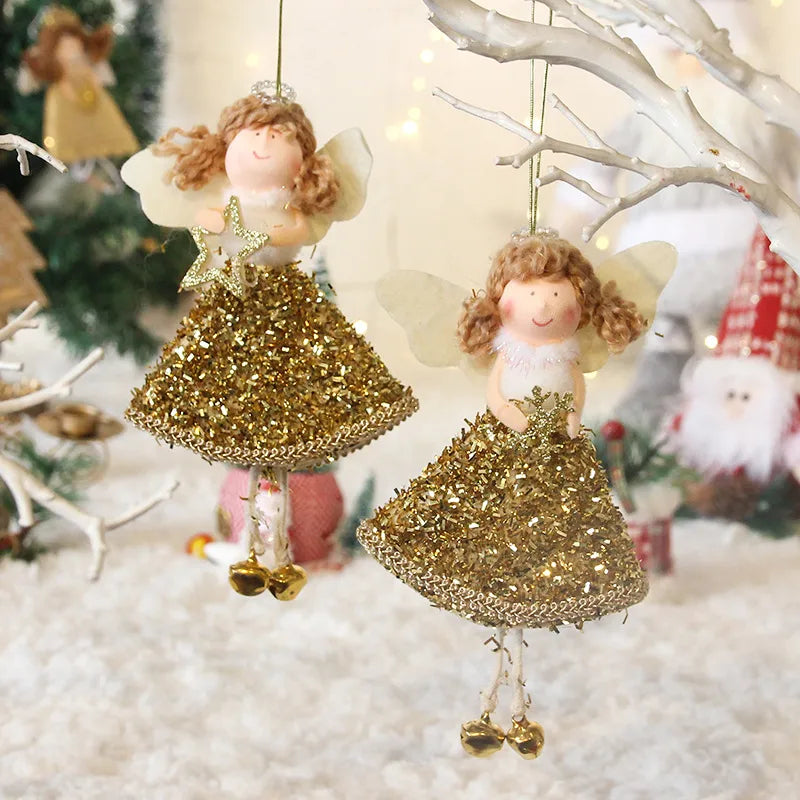 Christmas Cartoon Style Cute Pastoral Angel Nonwoven Indoor Party Festival Hanging Ornaments