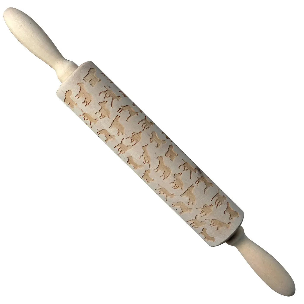 Christmas Cartoon Style Ethnic Style Elk Theaceae/Muhe Rolling Pin