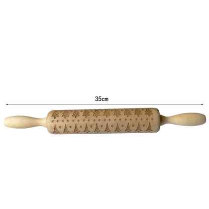 Christmas Cartoon Style Ethnic Style Elk Theaceae/Muhe Rolling Pin