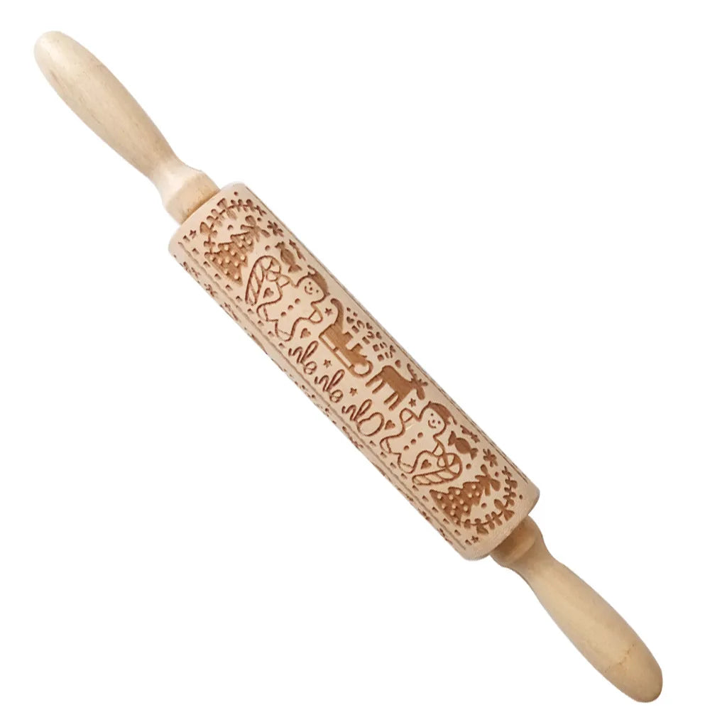 Christmas Cartoon Style Ethnic Style Elk Theaceae/Muhe Rolling Pin