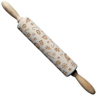 Christmas Cartoon Style Ethnic Style Elk Theaceae/Muhe Rolling Pin