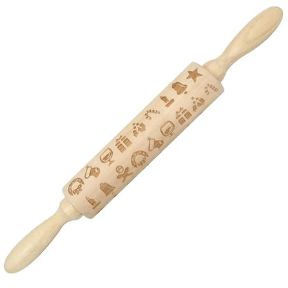 Christmas Cartoon Style Ethnic Style Elk Theaceae/Muhe Rolling Pin