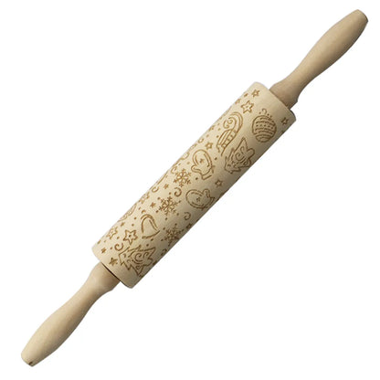 Christmas Cartoon Style Ethnic Style Elk Theaceae/Muhe Rolling Pin