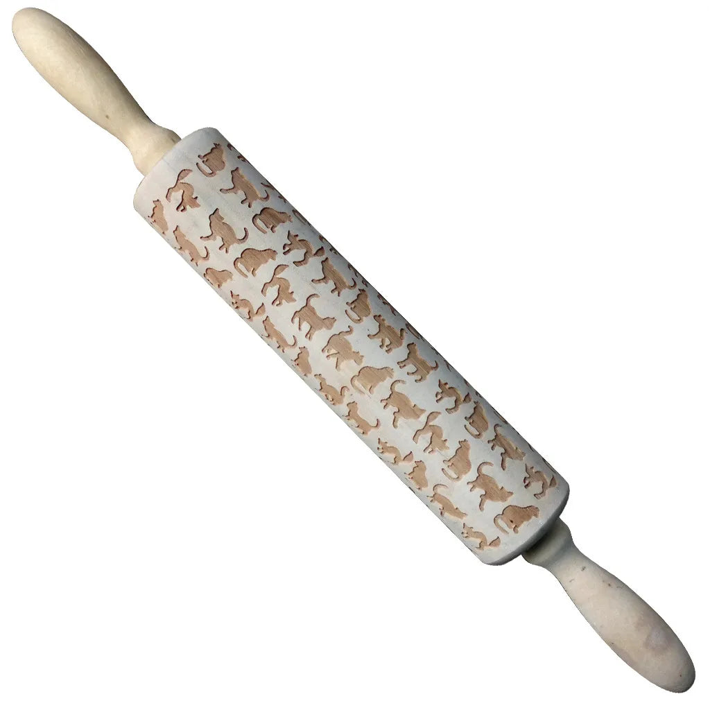 Christmas Cartoon Style Ethnic Style Elk Theaceae/Muhe Rolling Pin