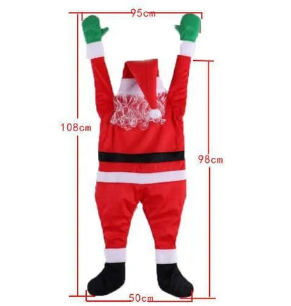 Christmas Cartoon Style Funny Santa Claus Cloth Indoor Outdoor Party Hanging Ornaments