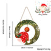 Christmas Cartoon Style Gift Box Bell Snowman Wood Party Festival Hanging Ornaments