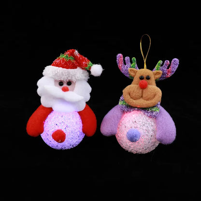 Christmas Cartoon Style Santa Claus Cloth Festival Hanging Ornaments