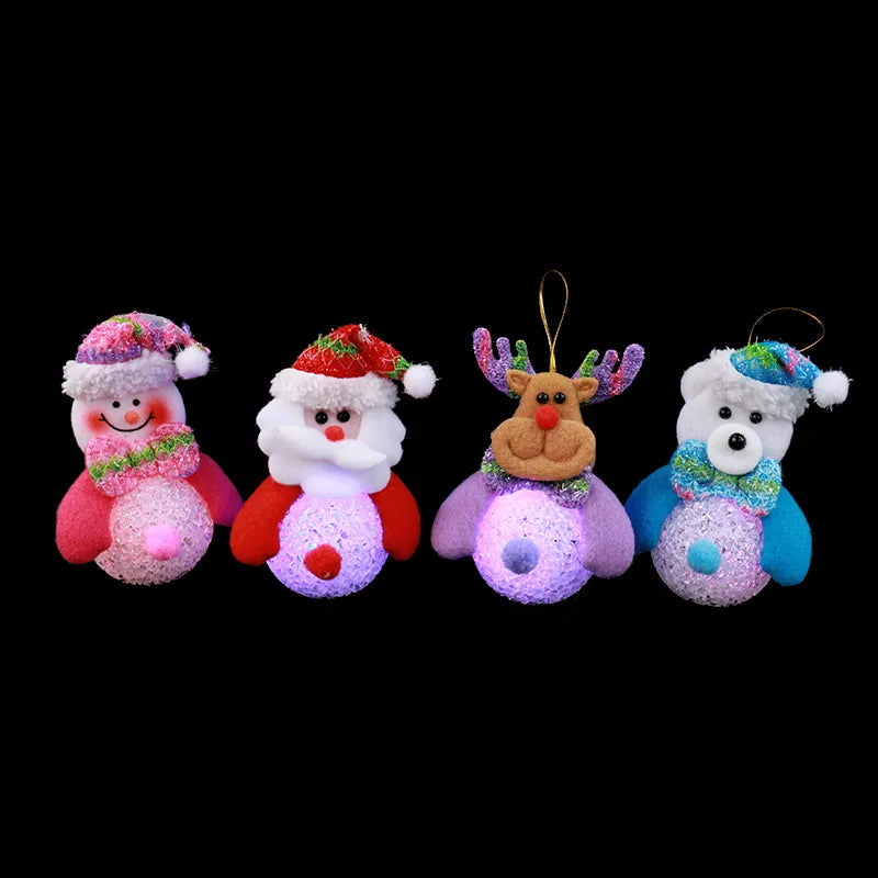 Christmas Cartoon Style Santa Claus Cloth Festival Hanging Ornaments