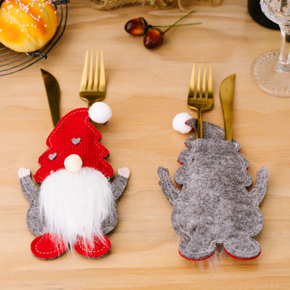 Christmas Cartoon Style Santa Claus Cloth Holiday Daily Decorative Props