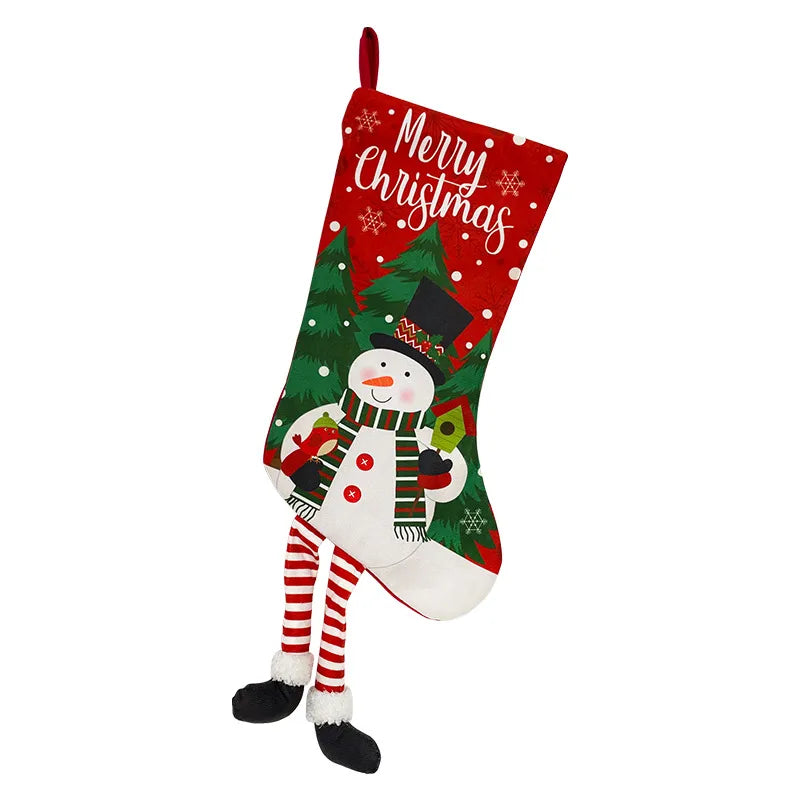 Christmas Cartoon Style Santa Claus Letter Party Festival Christmas Socks