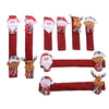 Christmas Cartoon Style Santa Claus Snowman Elk Cloth Party Festival