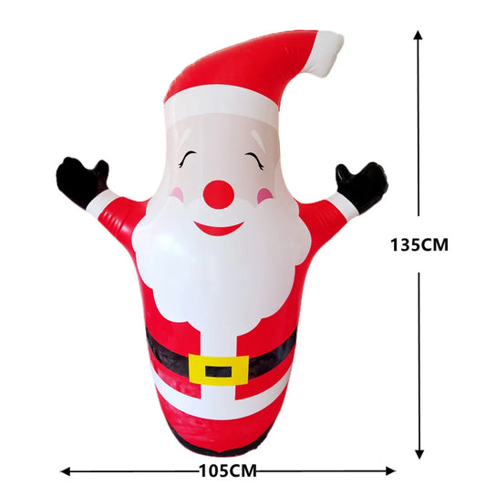 Christmas Cartoon Style Santa Claus Snowman Pvc Party Decorative Props