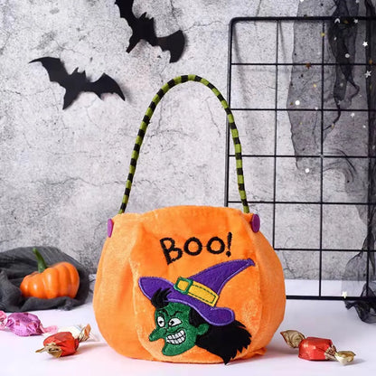 A Halloween Simple Cartoon Pumpkin Shape Shoulder Bag