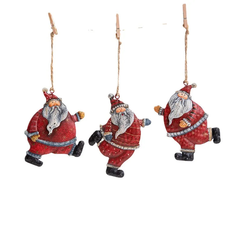 Christmas Cartoon Style Simple Style Santa Claus Iron Festival Decorative Props