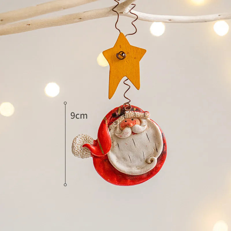 Christmas Cartoon Style Simple Style Santa Claus Iron Festival Decorative Props