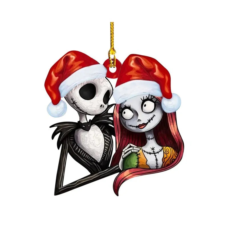 Christmas Cartoon Style Skull Arylic Party Hanging Ornaments