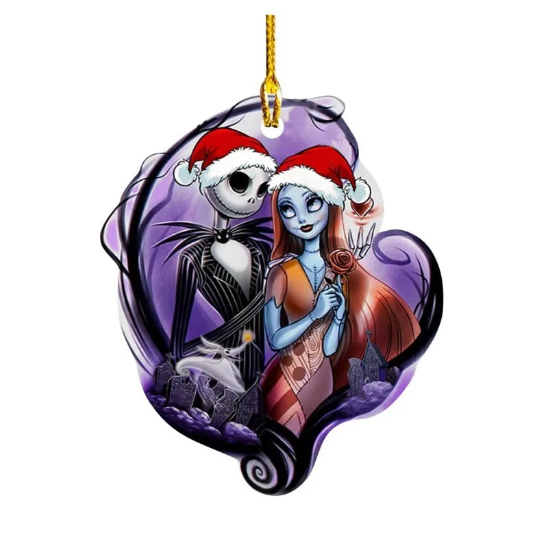 Christmas Cartoon Style Skull Arylic Party Hanging Ornaments