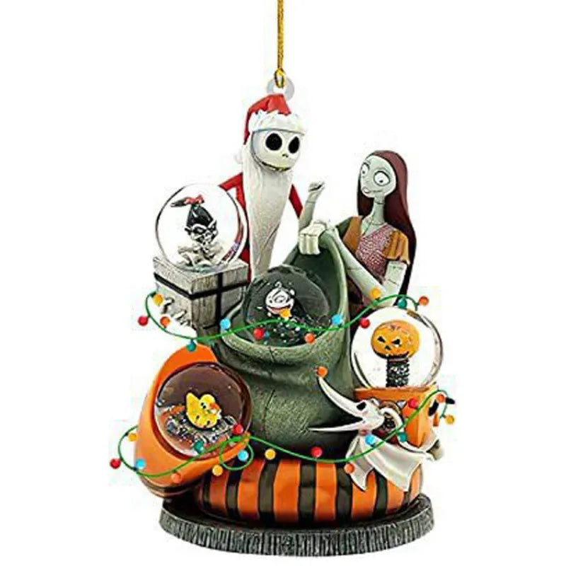 Christmas Cartoon Style Skull Arylic Party Hanging Ornaments