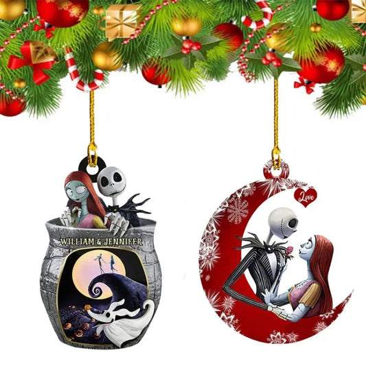 Christmas Cartoon Style Skull Arylic Party Hanging Ornaments