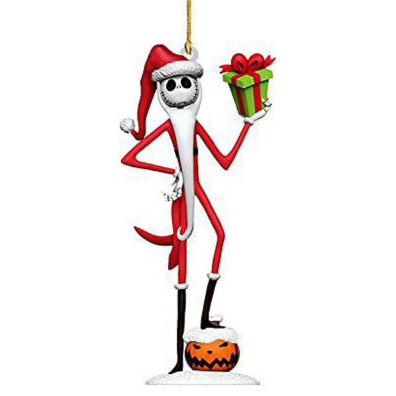 Christmas Cartoon Style Skull Arylic Party Hanging Ornaments