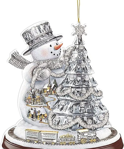 Christmas Cartoon Style Snowman Arylic Daily Festival Hanging Ornaments