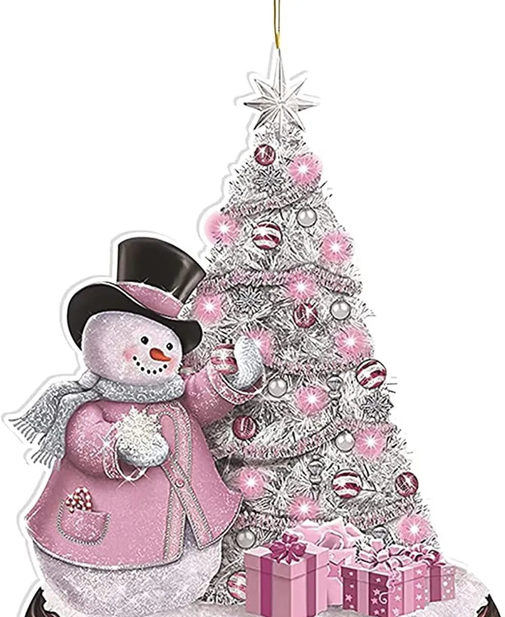 Christmas Cartoon Style Snowman Arylic Daily Festival Hanging Ornaments