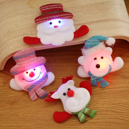 Christmas Cartoon Style Snowman Deer Cloth Daily Festival Hanging Ornaments