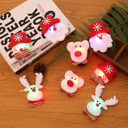 Christmas Cartoon Style Snowman Deer Cloth Daily Festival Hanging Ornaments