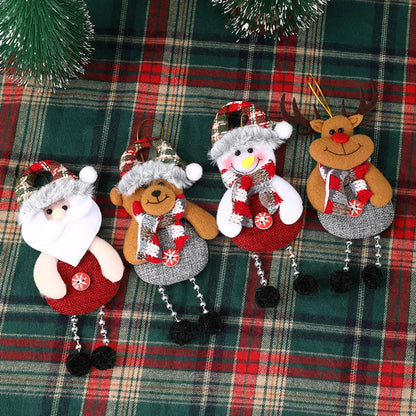 Christmas Cartoon Style Snowman Elk Holiday Festival Hanging Ornaments