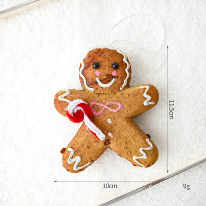 Christmas Casual Cute Sweet Gingerbread Donuts Snowflake Foam Party Festival Hanging Ornaments