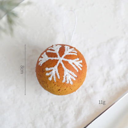 Christmas Casual Cute Sweet Gingerbread Donuts Snowflake Foam Party Festival Hanging Ornaments