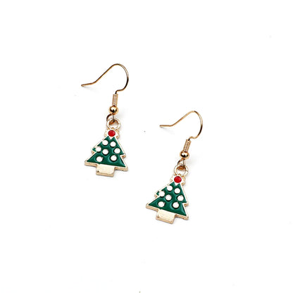 Christmas Christmas Tree Alloy Plating Christmas Women'S Jewelry Set