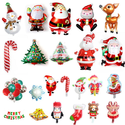 Christmas Christmas Tree Santa Claus Snowman Aluminum Film Party Balloon