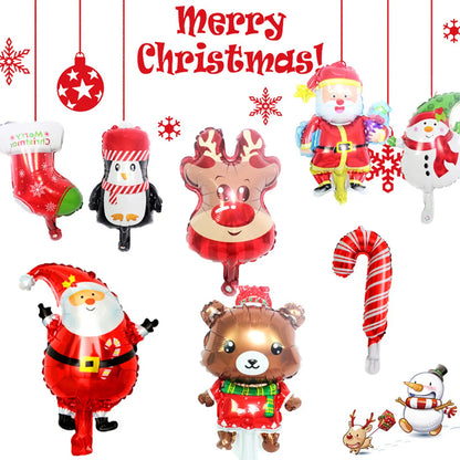 Christmas Christmas Tree Santa Claus Snowman Aluminum Film Party Balloon