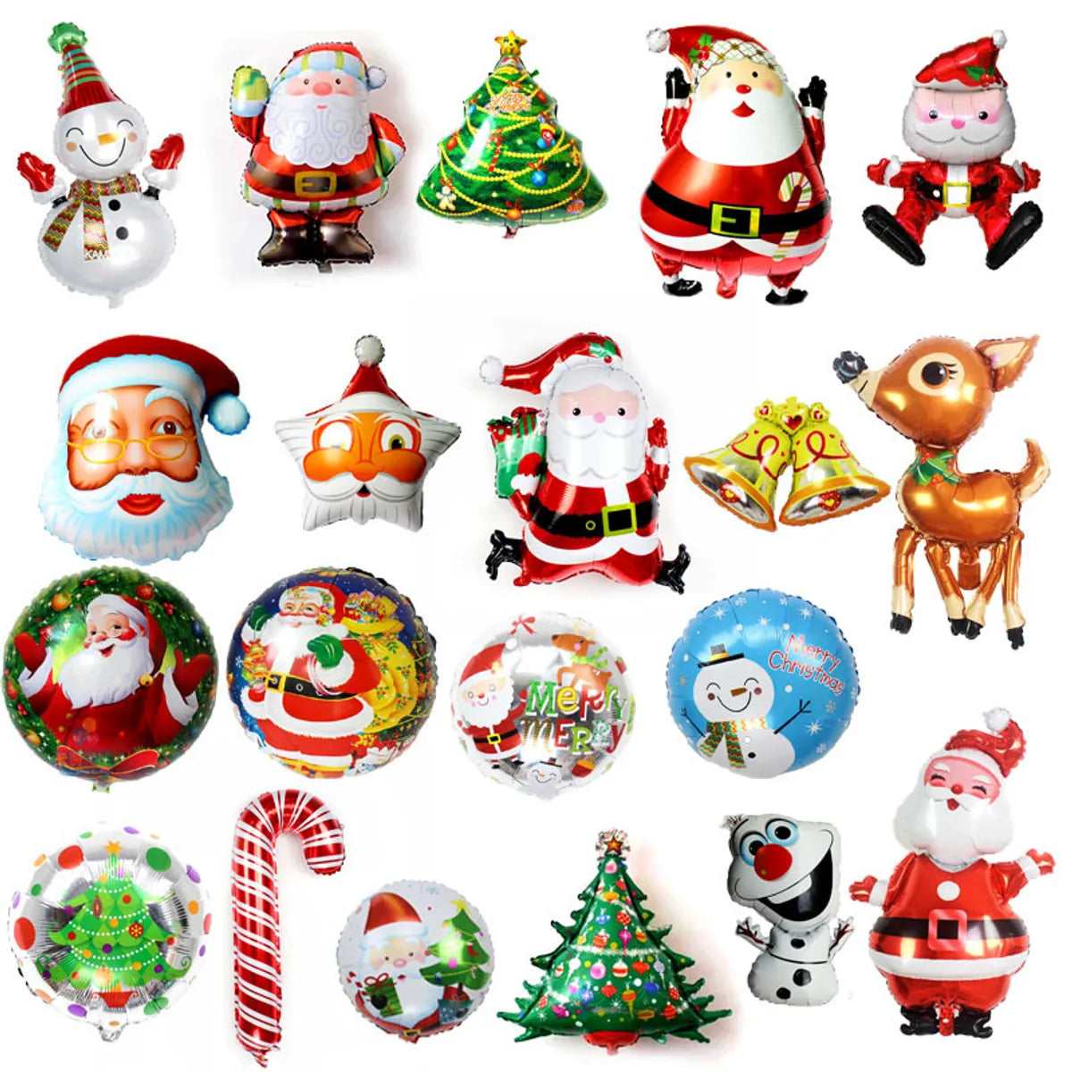 Christmas Christmas Tree Santa Claus Snowman Aluminum Film Party Balloon