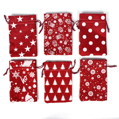 Christmas Christmas Tree Star Cloth Party Gift Bags