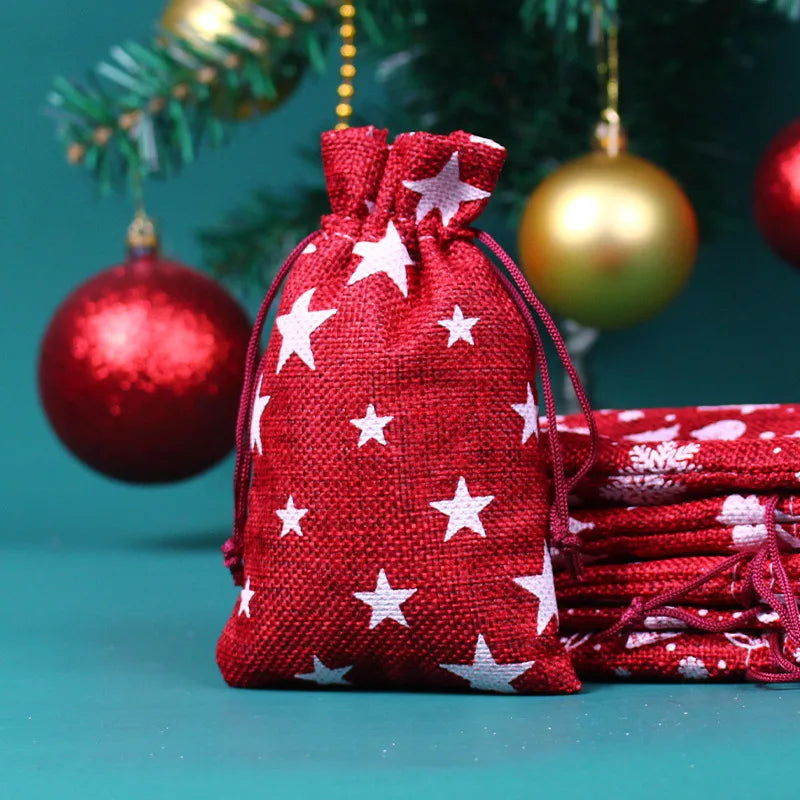 Christmas Christmas Tree Star Cloth Party Gift Bags