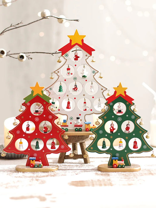 Christmas Christmas Tree Wood Party Decorative Props