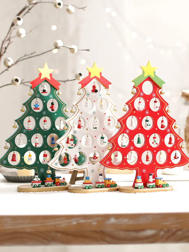 Christmas Christmas Tree Wood Party Decorative Props