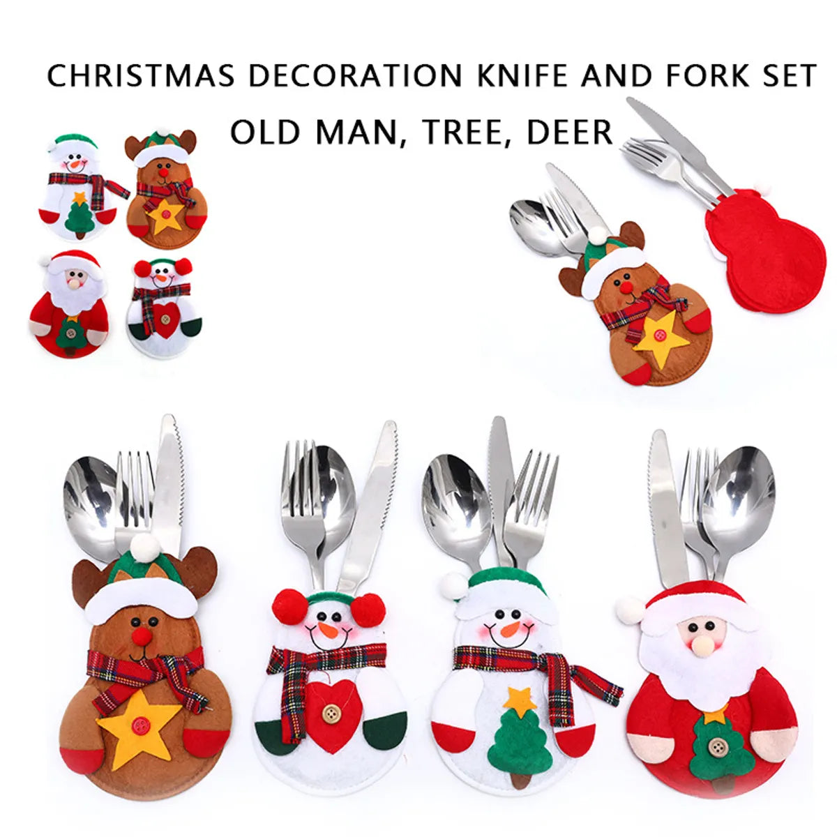 Christmas Clothes Pants Knife And Fork Set Christmas Supplies Ebay Amazon Christmas Cross-Border Monopoly