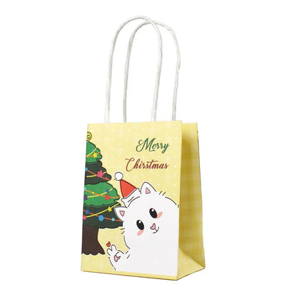 Christmas Cute Animal Cartoon Paper Party Birthday Gift Wrapping Supplies Gift Bags