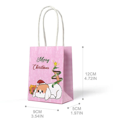 Christmas Cute Animal Cartoon Paper Party Birthday Gift Wrapping Supplies Gift Bags