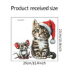 Christmas Cute Animal Cat Mouse PVC