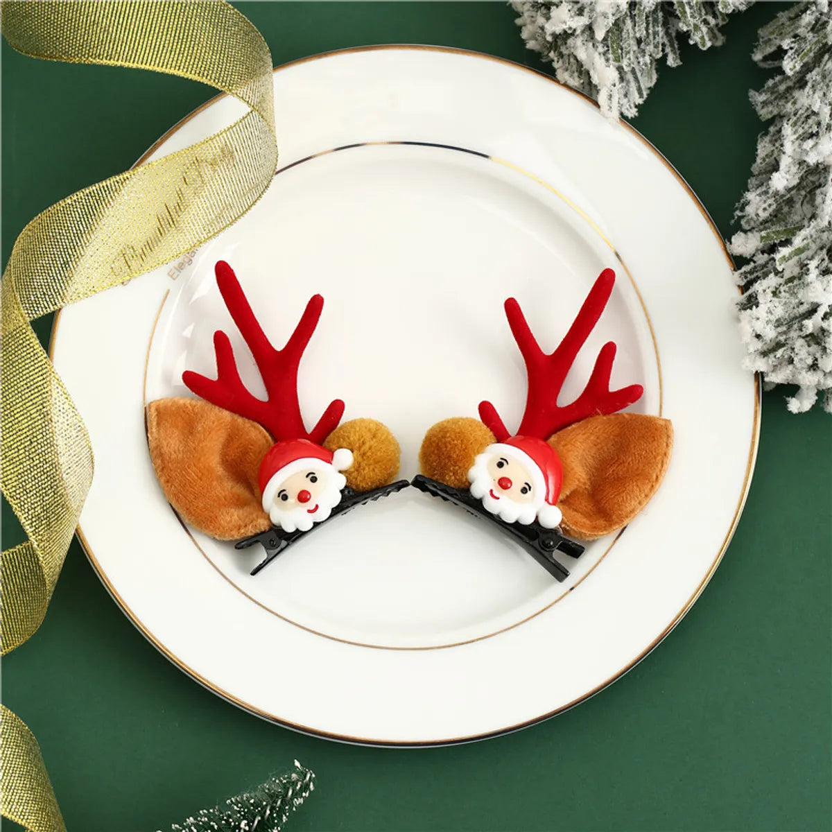 Christmas Cute Antlers Cloth Party Costume Props 1 Pair