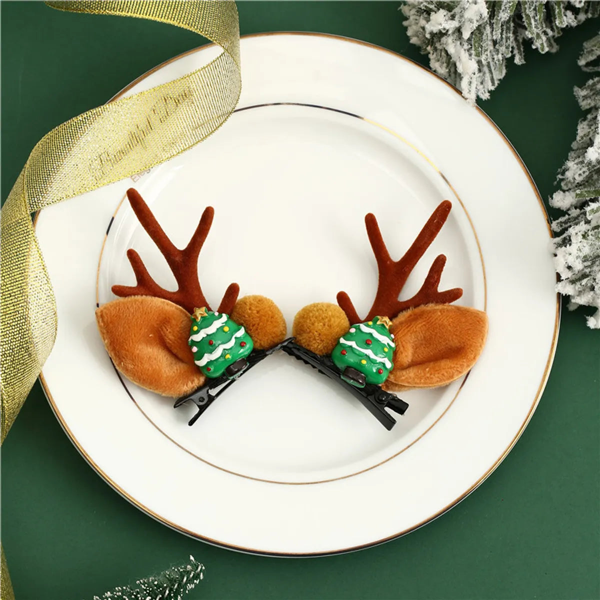 Christmas Cute Antlers Cloth Party Costume Props 1 Pair