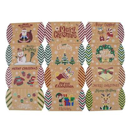 Christmas Cute Bell Snowman Elk Paper Party Gift Wrapping Supplies