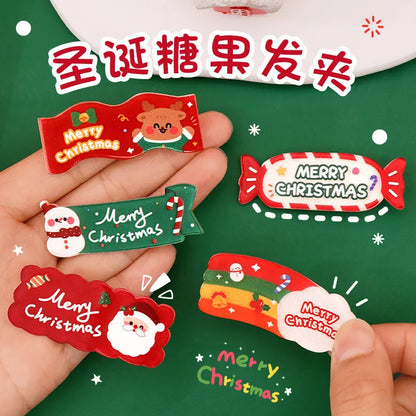 Christmas Cute Cartoon Plastic Paper Party Party Packs 1 Piece