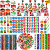 Christmas Cute Christmas House Christmas Tree Santa Claus Mixed Materials Class Christmas Learning