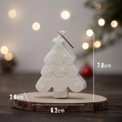 Christmas Cute Christmas Tree Gingerbread Paraffin Indoor Party Festival Candle