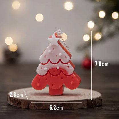 Christmas Cute Christmas Tree Gingerbread Paraffin Indoor Party Festival Candle